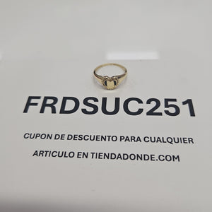 ANILLOS ANILLITO FIG CORAZON 10K TALLA 7 1.7 GR (NUEVO)
