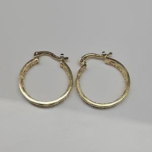 ARETES TEJIDO ARRACADAS TIPO GRECAS 14K 2.1 GR (NUEVO)