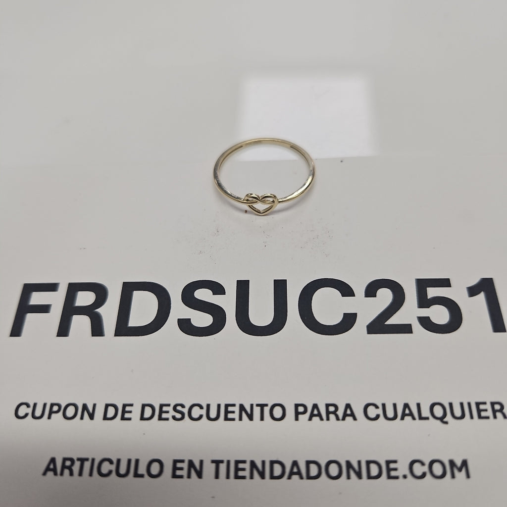 ANILLOS ANILLITO FIG CORAZON 10K TALLA 9 0.9 GR (NUEVO)