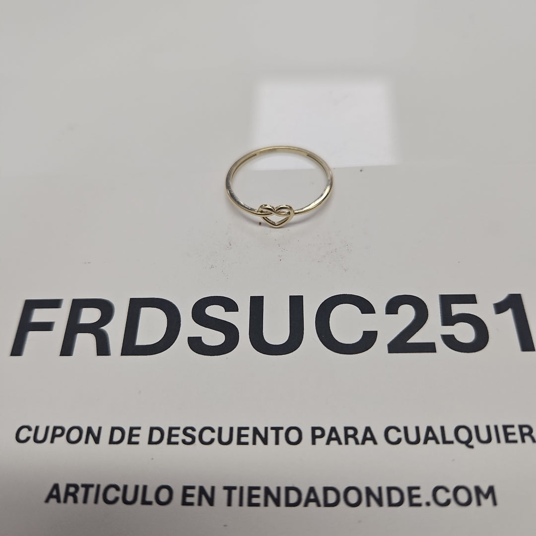 ANILLOS ANILLITO FIG CORAZON 10K TALLA 9 0.9 GR (NUEVO)