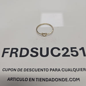 ANILLOS ANILLITO FIG CORAZON 10K TALLA 9 0.9 GR (NUEVO)
