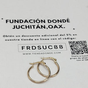ARETES ARRACADAS 14K 1.3 GR (NUEVO)