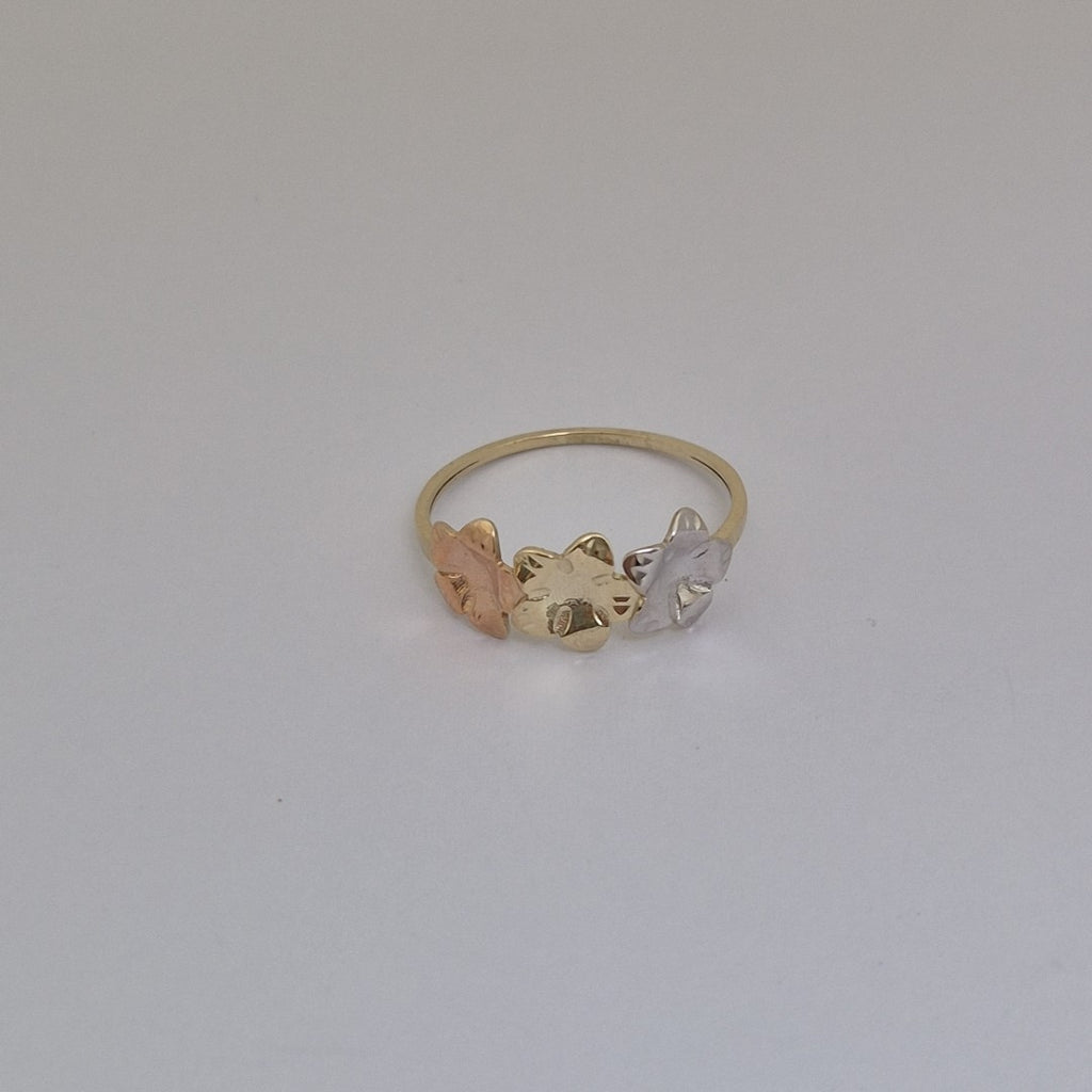 ANILLOS ANILLITO FIG FLORES 10K TALLA 9 1.3 GR (NUEVO)