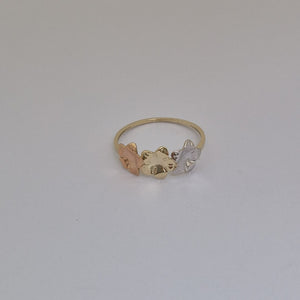 ANILLOS ANILLITO FIG FLORES 10K TALLA 9 1.3 GR (NUEVO)