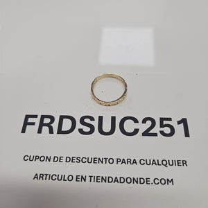 ANILLO ARGOLLA C GRECAS 14K 7 TALLA 1.5 GR (NUEVO)