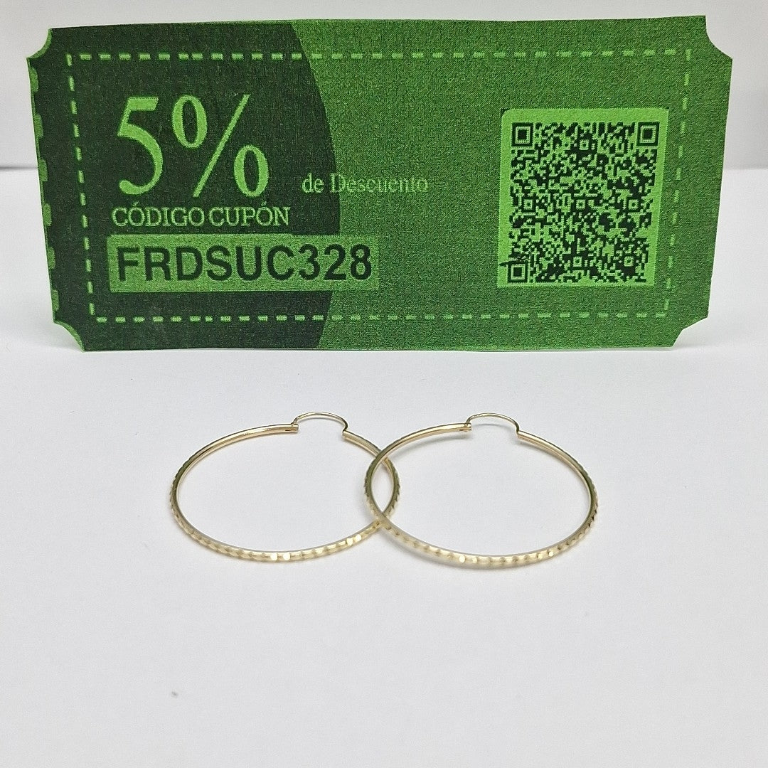 ARRACADAS PAR ORO 14 K 2 GRMS (SEMINUEVO)