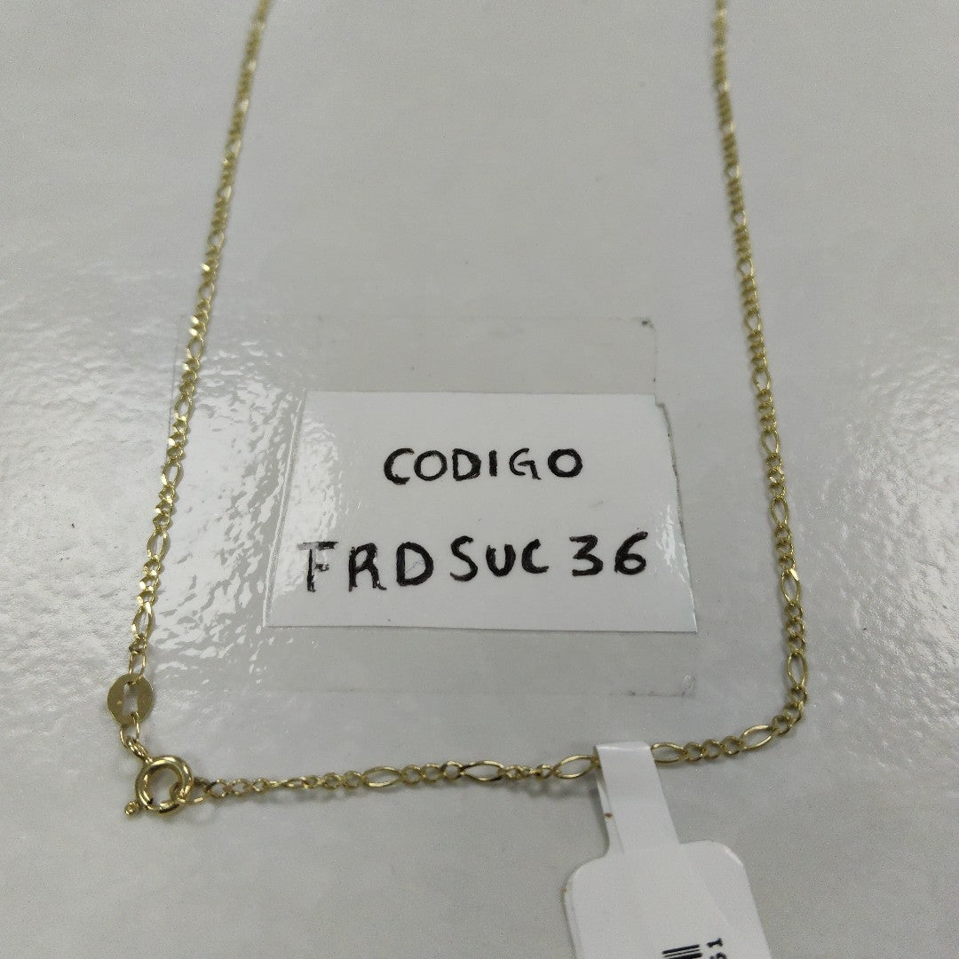 CADENA TEJIDO 3X1 14K 55 CM 2.3 GR (NUEVO)