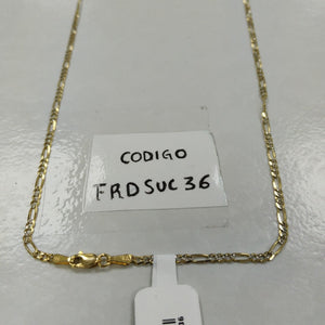 CADENA 3X1 DIAMANTADA 14K 60 CM 5.1 GR (NUEVO)
