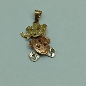 DIJE ORO, ORO COMBINADO 14 K 2.7 GRMS (SEMINUEVO)