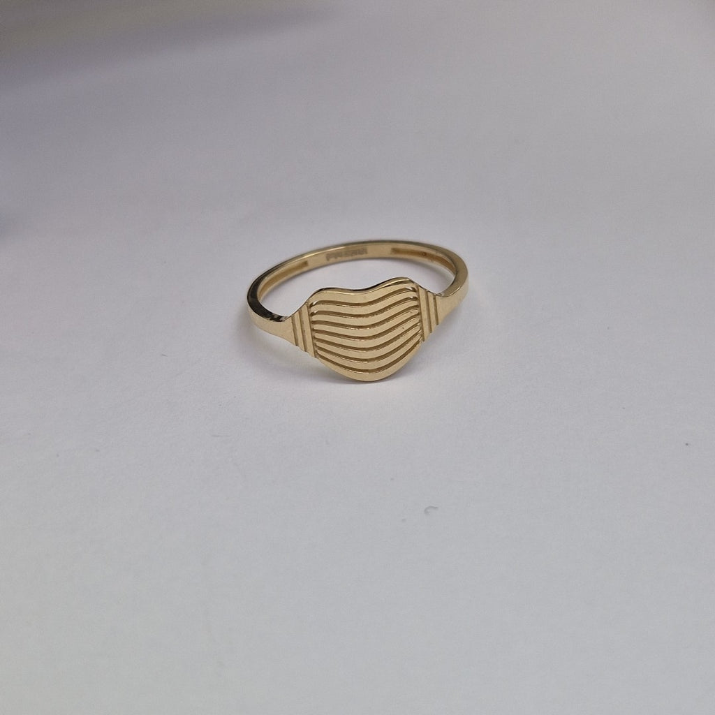 ANILLOS CORAZON 14K TALLA 8 1.8 GR (NUEVO)