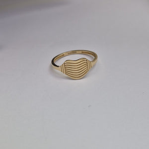 ANILLOS CORAZON 14K TALLA 8 1.8 GR (NUEVO)