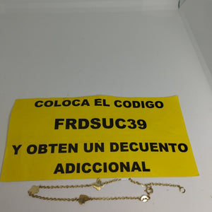 PULSERA ESPECIAL C FIGURAS 14K 18 CM 1.7 GR (NUEVO)