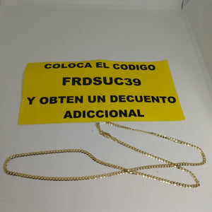 CADENA BARBADA 10K 50 CM 4.6 GR (NUEVO)
