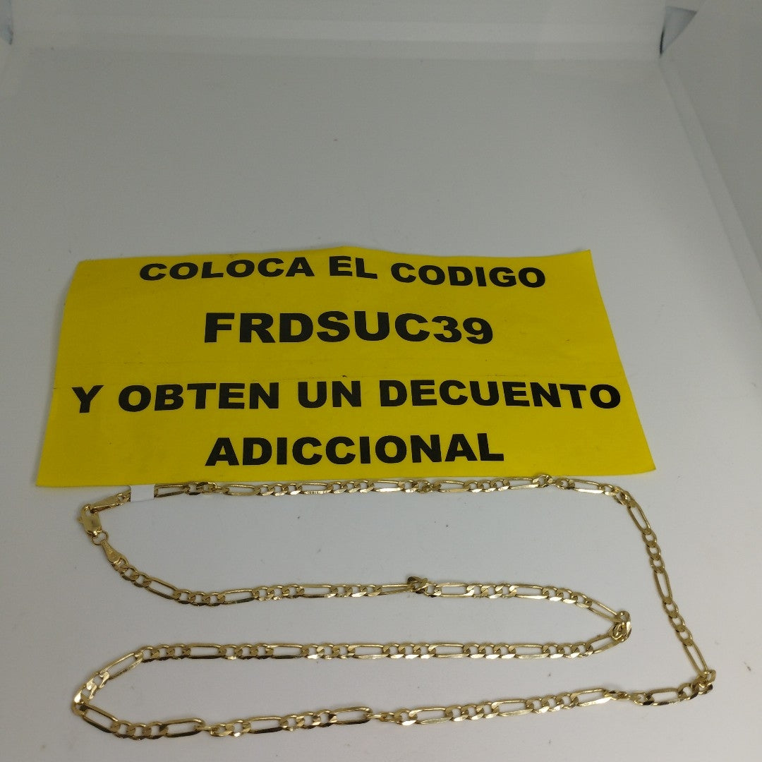 CADENA 3X1 14K 55 CM 7.2 GR (NUEVO)