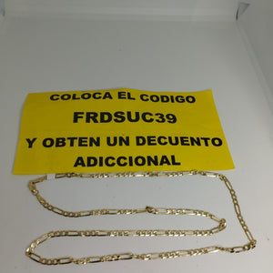CADENA 3X1 14K 55 CM 7.2 GR (NUEVO)
