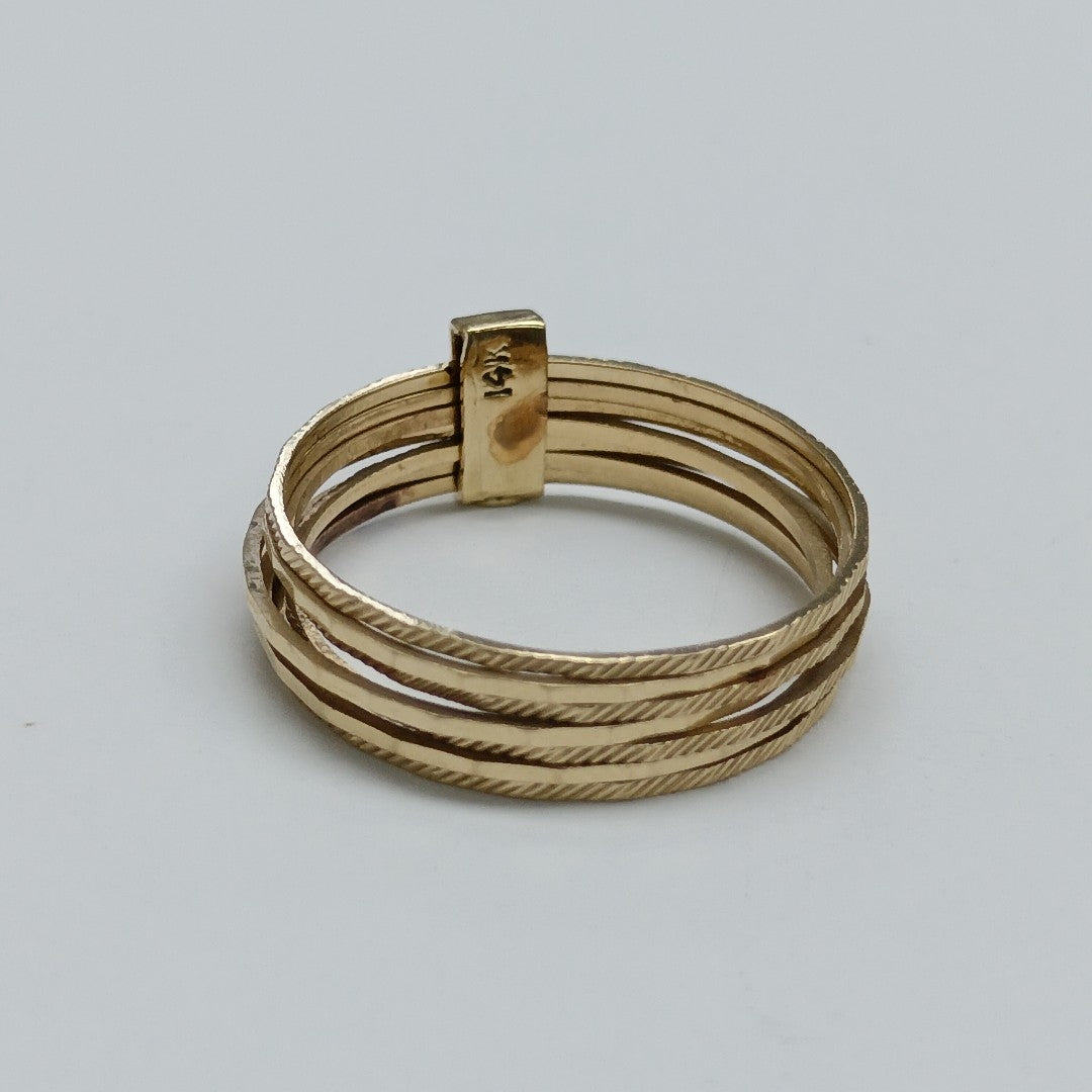 SEMANARIO DE ARGOLLAS ORO 14 K 3,10 GRMS (SEMINUEVO)