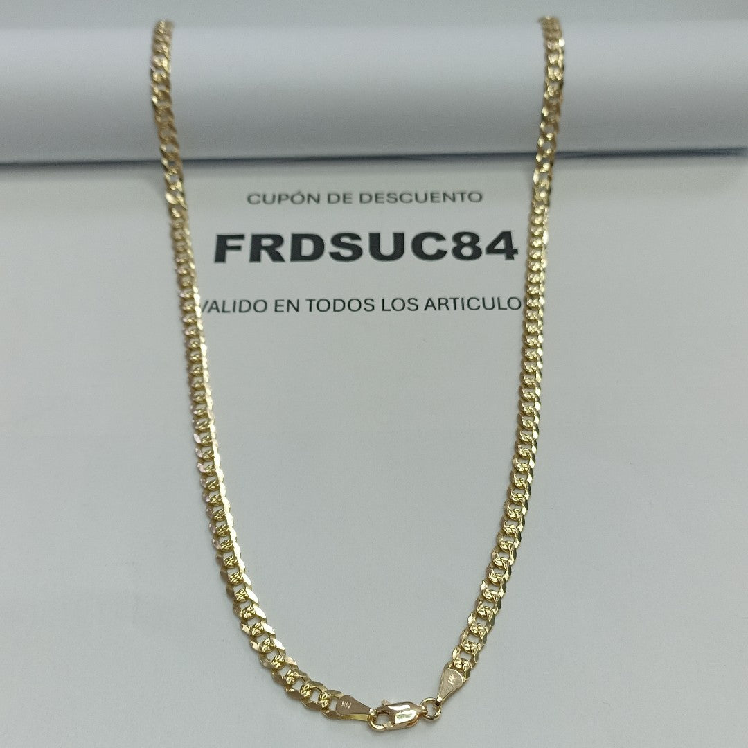CADENA BARBADA 14K 60 CM 21.4 GR (NUEVO)