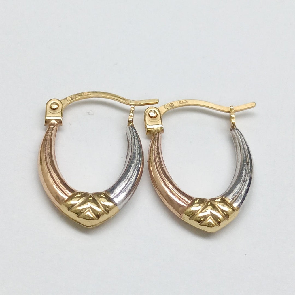ARRACADAS PAR ORO 14 K 0.5 GRMS (SEMINUEVO)
