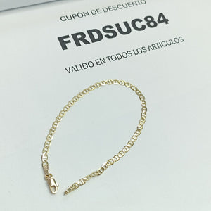 PULSERA GUCHI 14K 18 CM 2 GR (NUEVO)
