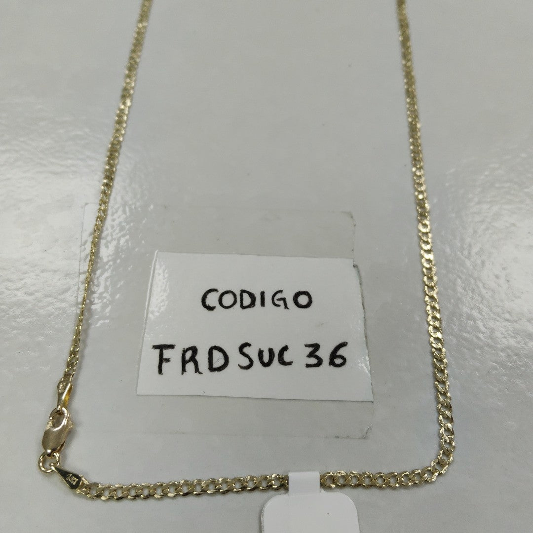 CADENA BARBADA 14K 55 CM 5.1 GR (NUEVO)