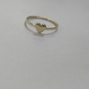 ANILLOS ANILLITO FIG CORAZON 10K TALLA 8 1.1 GR (NUEVO)