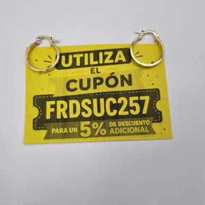 ARETES TEJIDO ARRACADAS TIPO GRECAS 14K 2.1 GR (NUEVO)