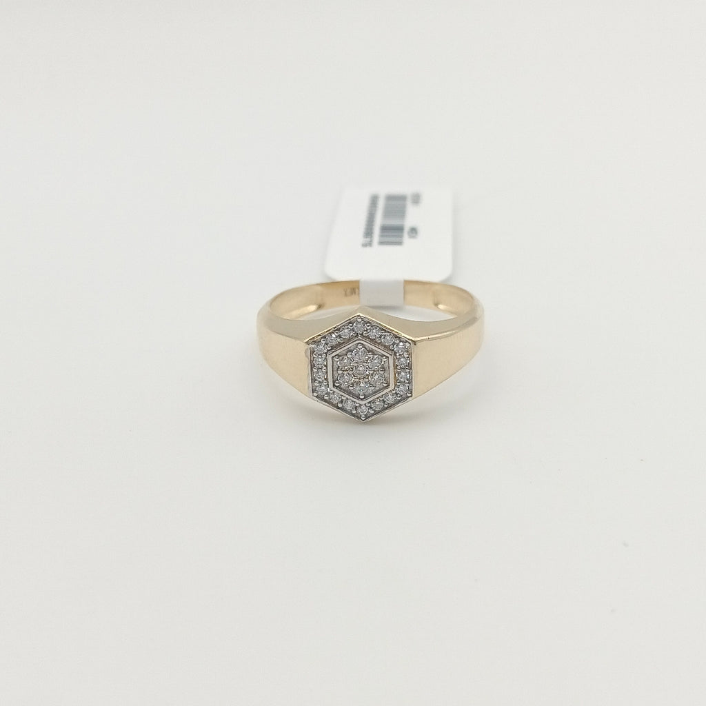 ANILLO C CIRCONIAS 14K 12 TALLA 4.1 GR (NUEVO)