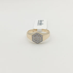 ANILLO C CIRCONIAS 14K 12 TALLA 4.1 GR (NUEVO)