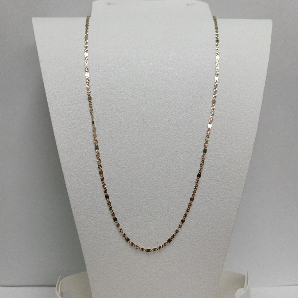 CADENAS TEJIDO GUCHI ORO 10K 40 A 45 CM 1.4 GR (NUEVO)