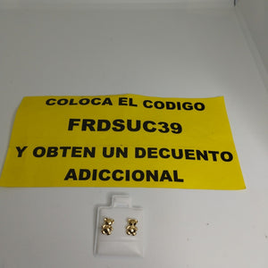 BROQUELES BROQUEL FIG OSO 14K 0.2592 GR (NUEVO)