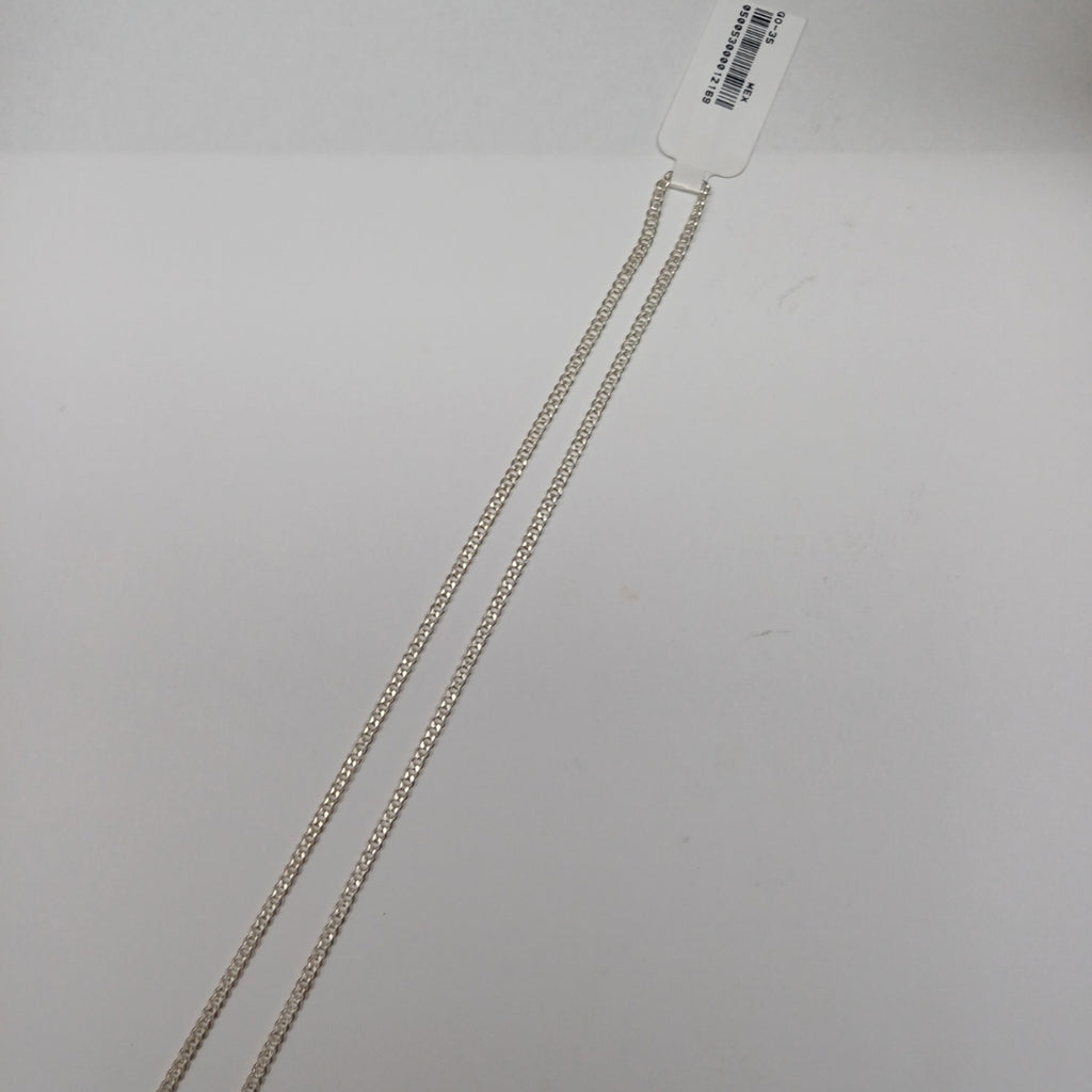 CADENA BARBADA PLATA .925 60 CM 6.53 GR (NUEVO)