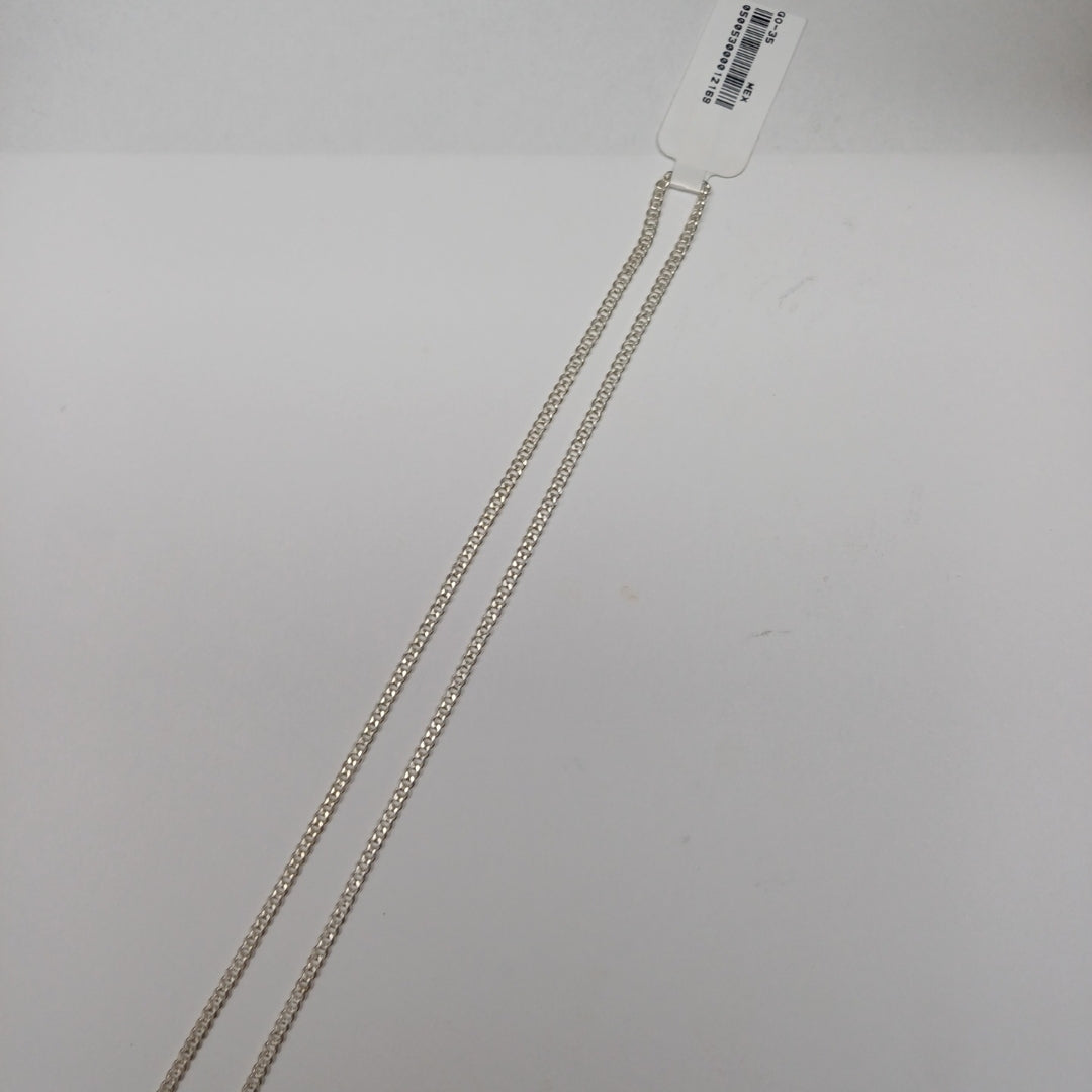 CADENA BARBADA PLATA .925 60 CM 6.53 GR (NUEVO)