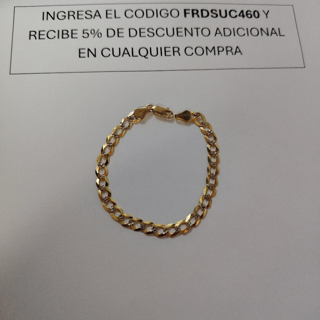 PULSERA BARBADA 14K 21 CM 5.6 GR (NUEVO)