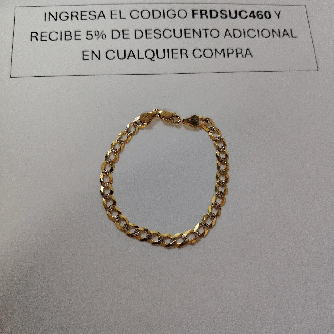 PULSERA BARBADA 14K 21 CM 5.6 GR (NUEVO)