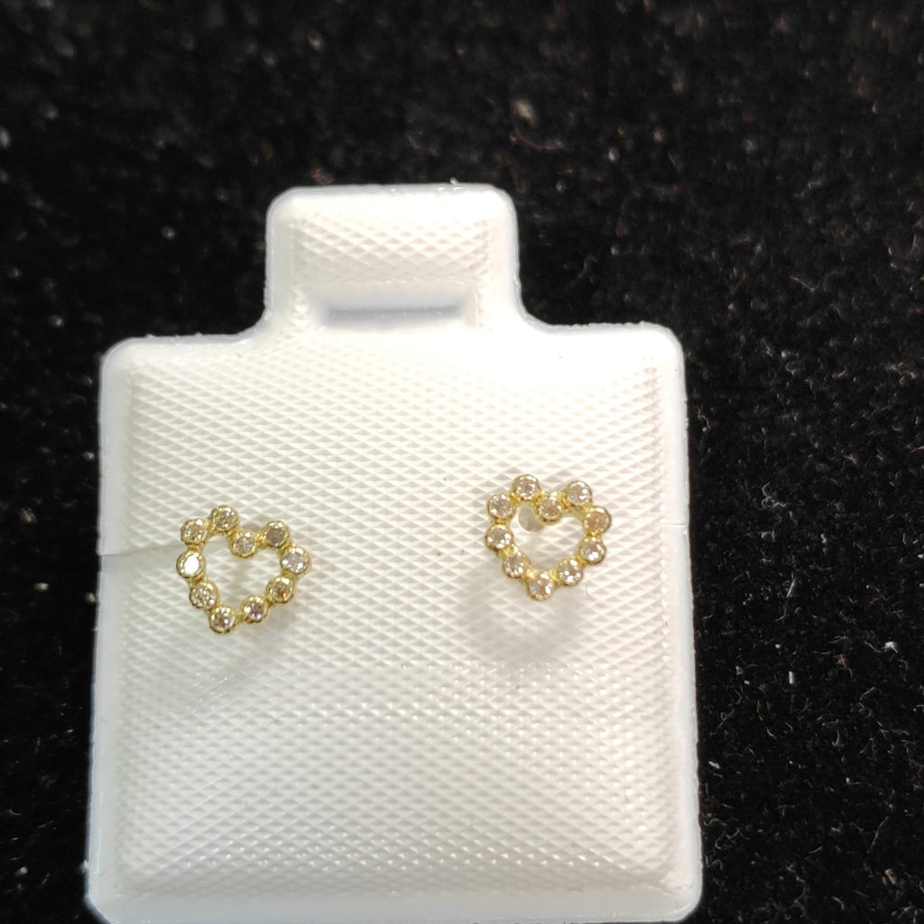 BROQUELES BROQUEL FIG CORAZON 14K 0.23 GR (NUEVO)