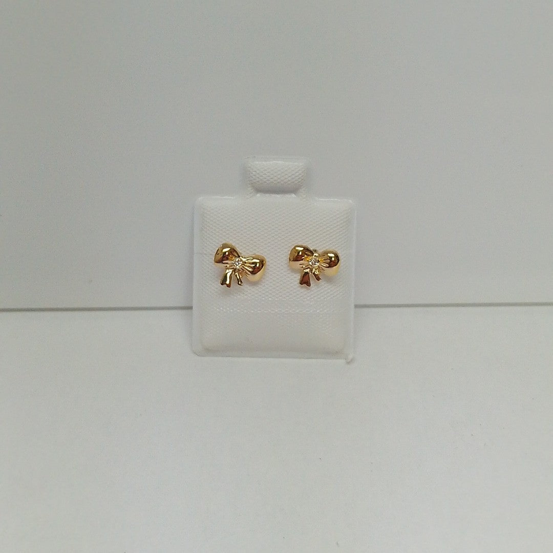 BROQUELES BROQUEL FIG MOÑO C CIRCONIA 14K 0.2441 GR (NUEVO)