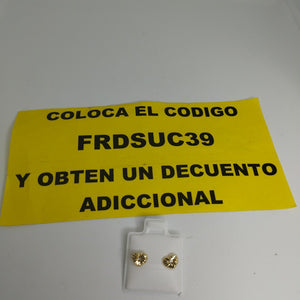 BROQUELES BROQUEL FIG CORAZON C CIRCONIA 14K 0.2603 GR (NUEVO)