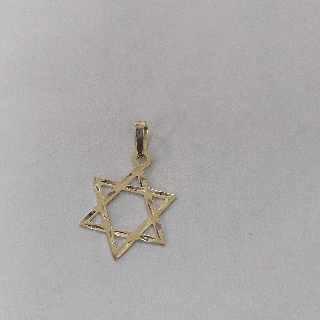 DIJE TEJIDO ESTRELLA DE DAVID 14K 0.5 GR (NUEVO)