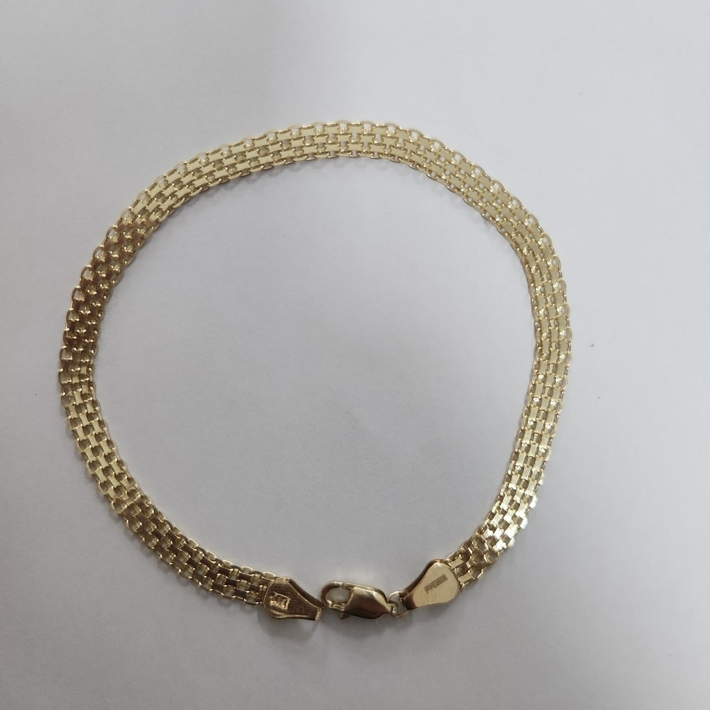 PULSERA ESPECIAL 14K 21 CM 5 GR (NUEVO)