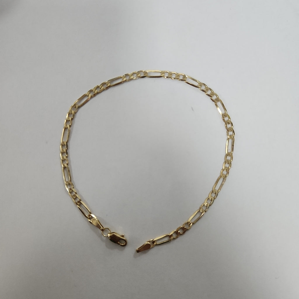 PULSERA TEJIDO 3X1 14K 21 CM 3 GR (NUEVO)
