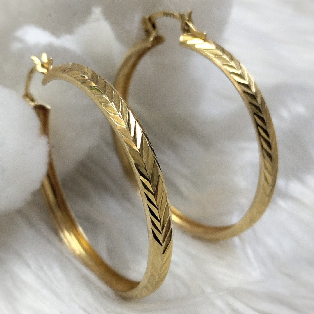 ARRACADAS PAR ORO 14 K 5.6 GRMS (SEMINUEVO)