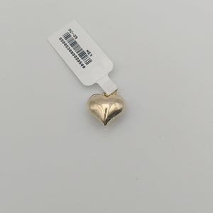 DIJE TEJIDO CORAZON LISO 14K 1.3 GR (NUEVO)