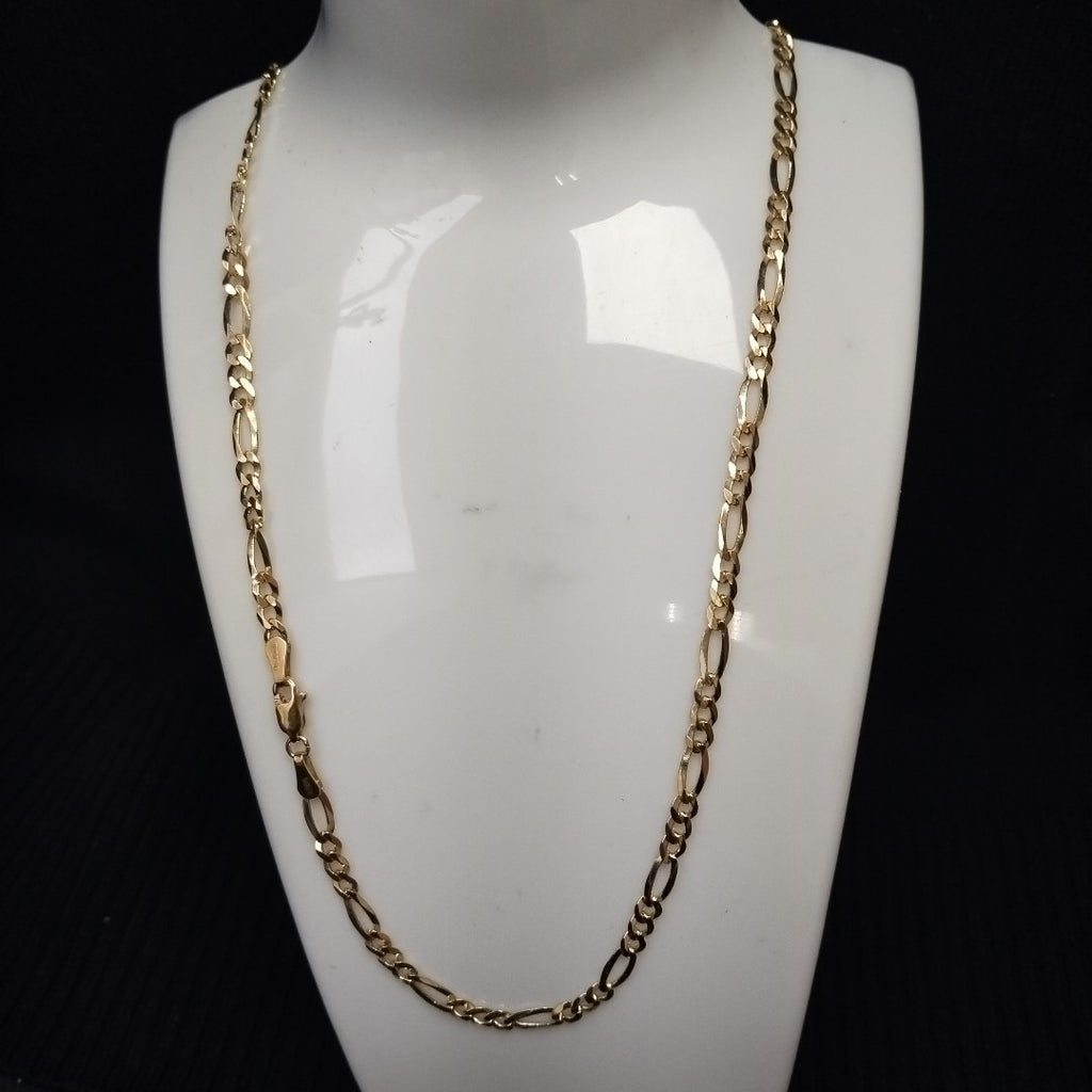 CADENAS TEJIDO 3X1 ORO 14K 55 CM 12.5 GR (NUEVO)