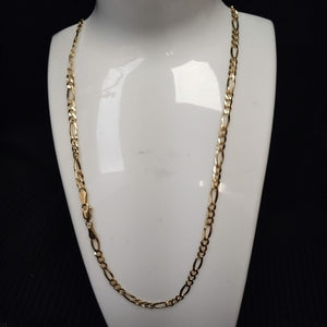 CADENAS TEJIDO 3X1 ORO 14K 55 CM 12.5 GR (NUEVO)