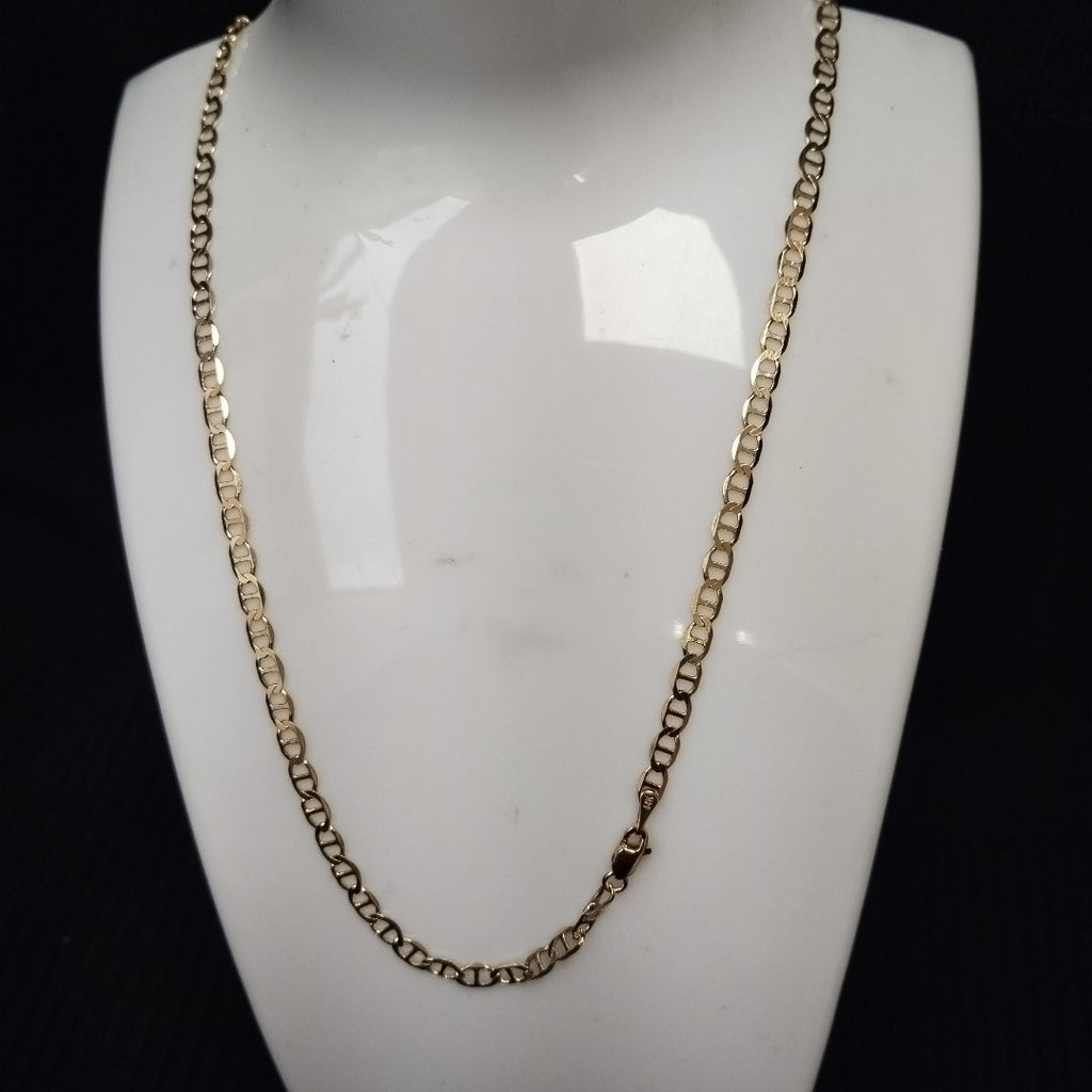 CADENAS TEJIDO MARINERA ORO 14K 50 CM 7.5 GR (NUEVO)