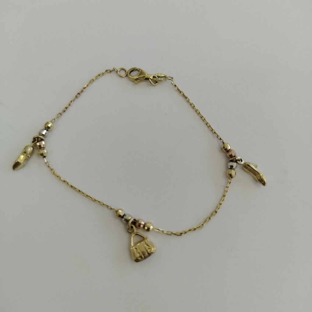 PULSERA ORO, ORO COMBINADO 10 K 2.5 GRMS (SEMINUEVO)