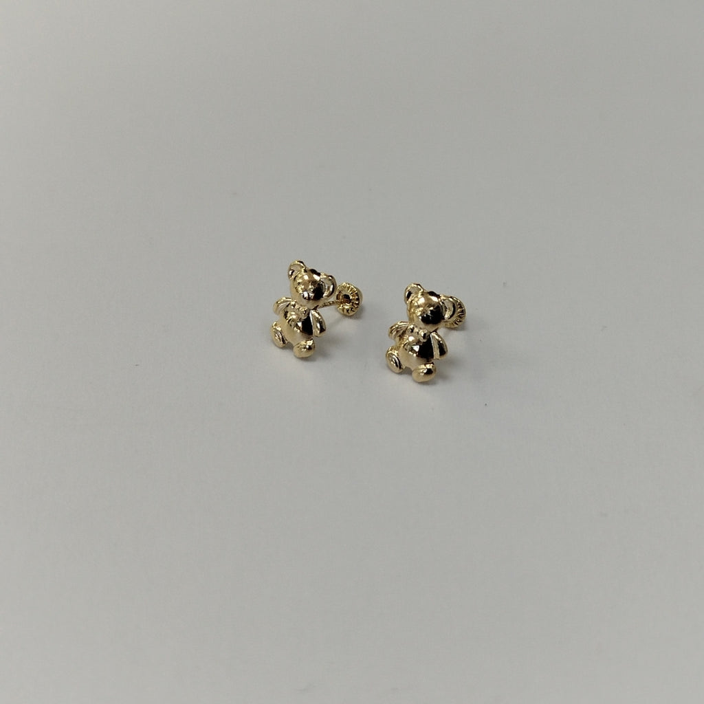 BROQUELES BROQUEL FIG OSO 14K 0.2592 GR (NUEVO)