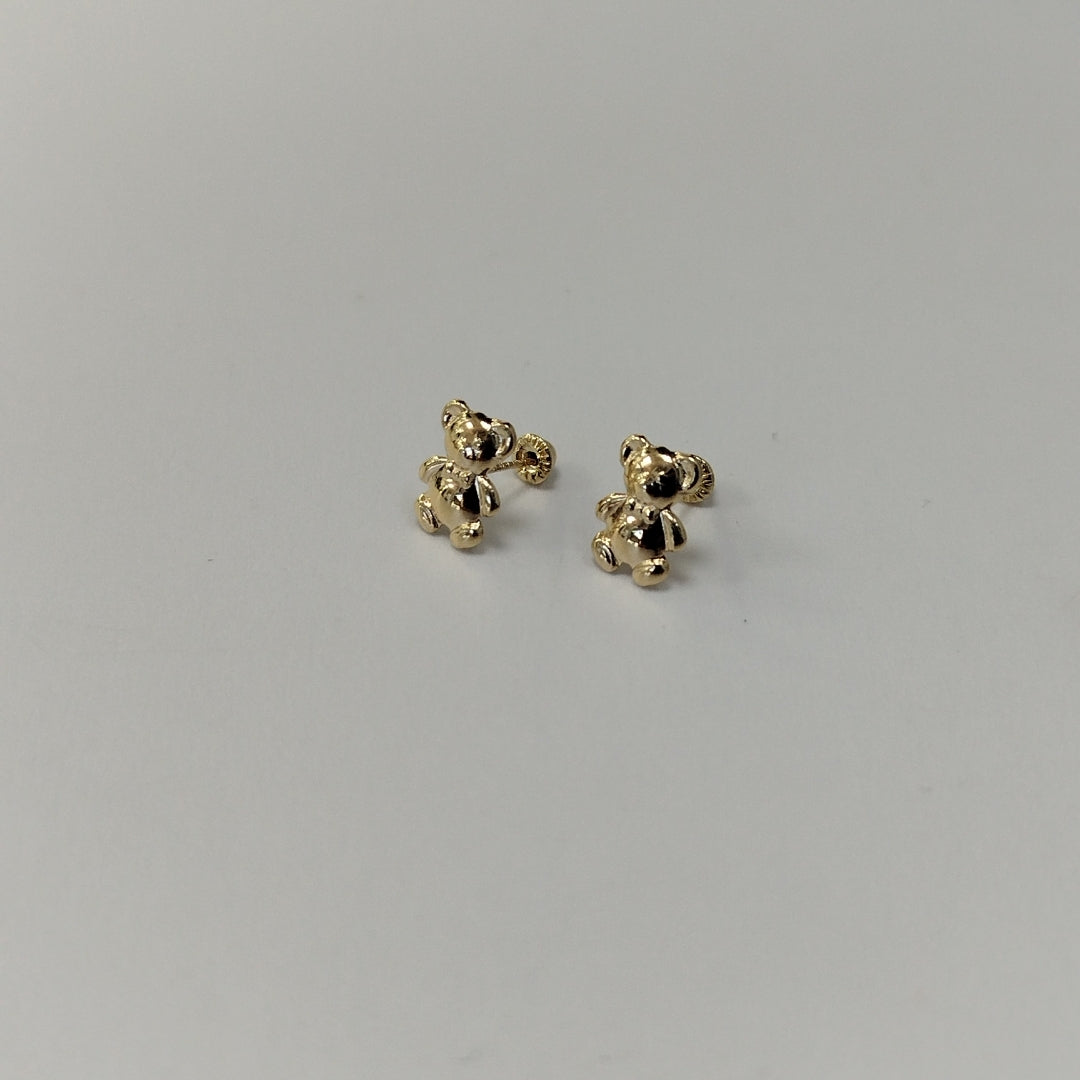 BROQUELES BROQUEL FIG OSO 14K 0.2592 GR (NUEVO)