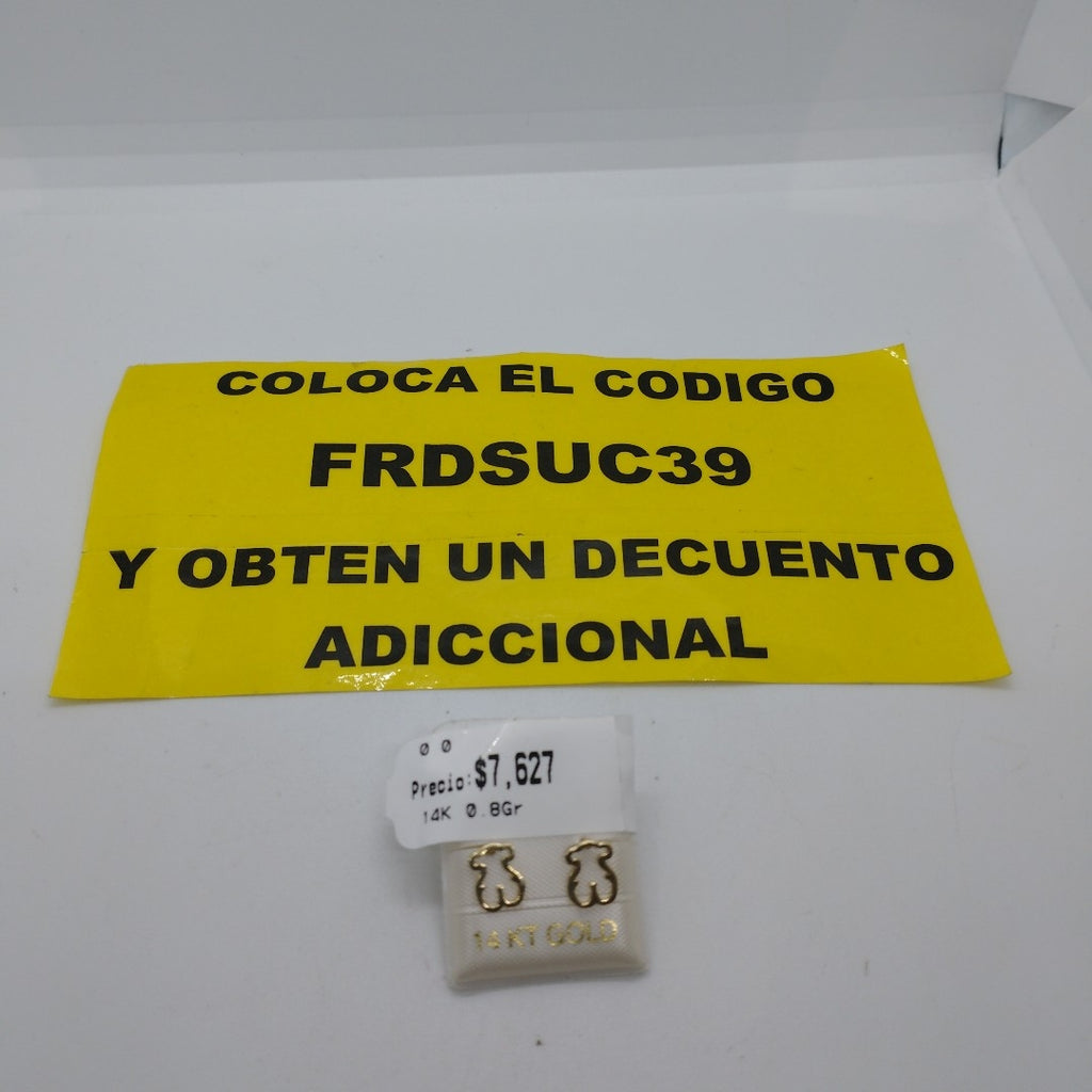 BROQUELES ORO 14K 0.8 (NUEVO)