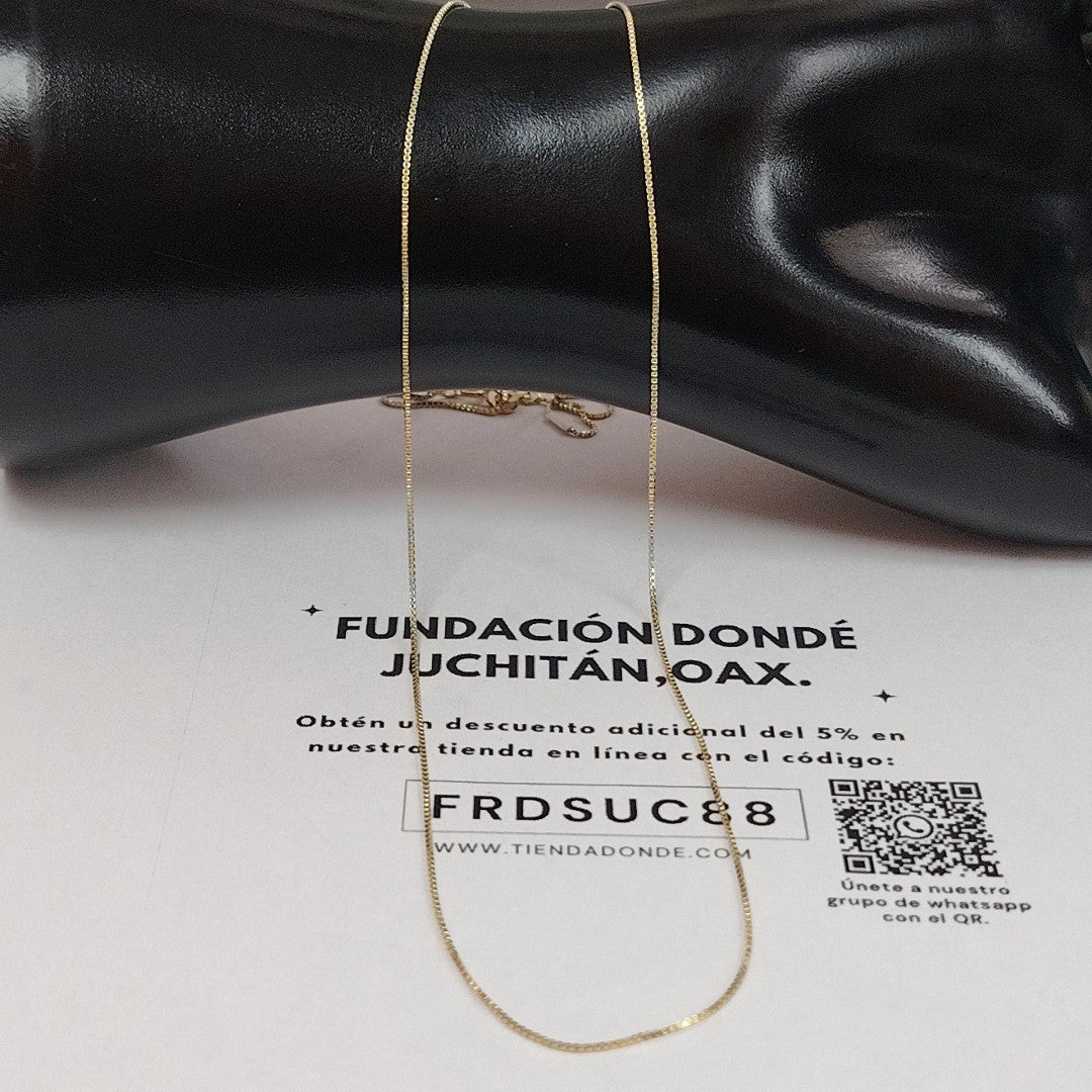CADENA VENECIANO 14K 55 CM 1.8 GR (NUEVO)